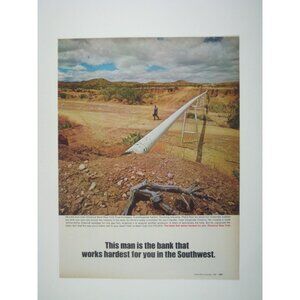 Vintage 1967 Fortune Magazine Print Advertisement Chemical Bank Southwest